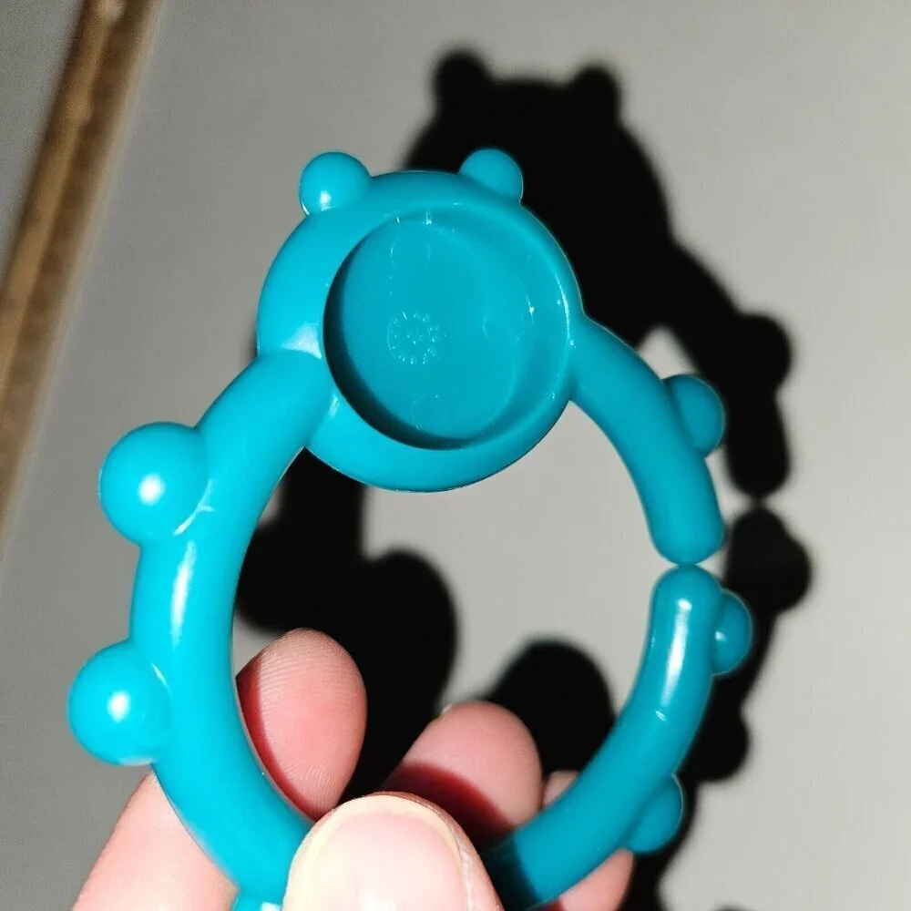5 Baby Toy Links Lot Loop Hook Ring Blue Green Purple Animals abcdefghijkl